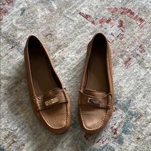 Coach Tan Leather Loafers